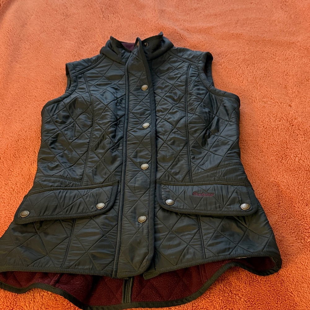 Barbour Black Quilted Vest